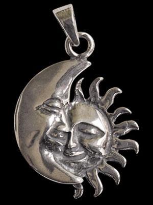 Colgante Plata Sol y Luna del amor